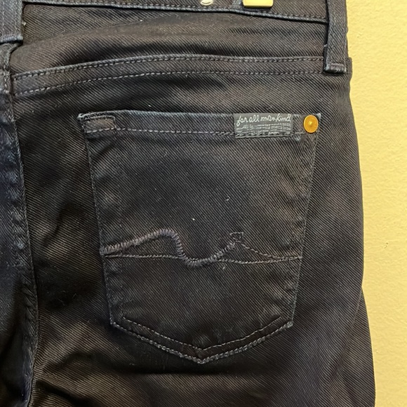 7 For All Mankind Jeans ‘Gwenevere’ Skinny Dark Denim Size 26 - Picture 5 of 7